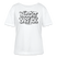 NÜSCHT DARF ICK-Rundhals Frauen Bio-T-Shirt mit bockiger Berliner Schnauze - Weiß