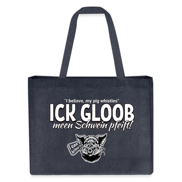 ICK GLOOB MEEN SCHWEIN PFEIFT!-Einkaufstasche - midnight Blue