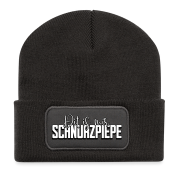 Berliner Spruch-DIT IS MIR SCHNURZPIEPE-Beanie - Dunkelgrau