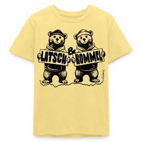 LATSCH & BOMMEL-Bio Teenager T-Shirt - Gelb Viva 