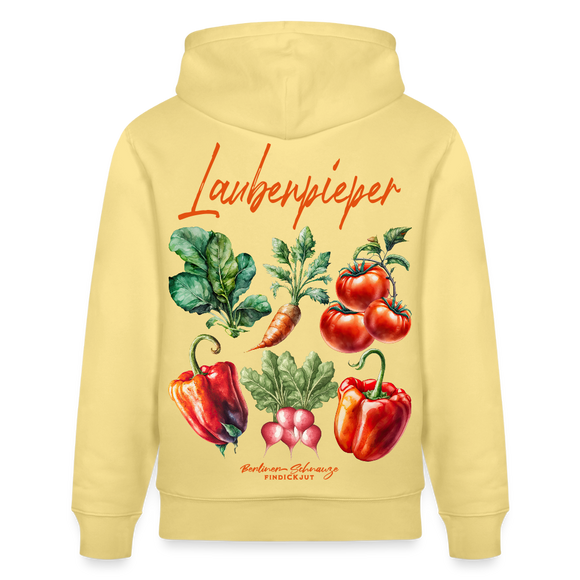 Berliner LAUBENPIEPER-Unisex Bio-Hoodie - Gelb Viva 