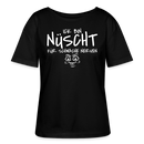 Berliner Spruch-ICK BIN NÜSCHT FÜR SCHWACHE NERVEN-Rundhals Frauen Bio-T-Shirt - Schwarz