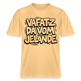 VAFATZ DA VOM JELÄNDE-RELAXED FIT Unisex BIO T-Shirt-hell - Hellgelb