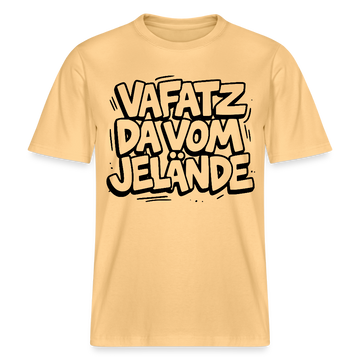 VAFATZ DA VOM JELÄNDE-RELAXED FIT Unisex BIO T-Shirt-hell - Hellgelb