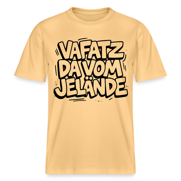 VAFATZ DA VOM JELÄNDE-RELAXED FIT Unisex BIO T-Shirt-hell - Hellgelb