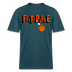 FLITZPIEPE - Relaxed Fit Unisex Bio-T-Shirt - Dunkles Petrol