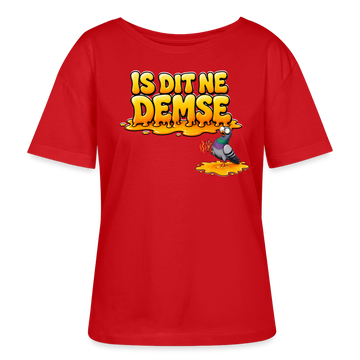 Berlin Shirt-Sommer-IS DIT NE DEMSE-Rundhals Frauen Bio-T-Shirt - Rot