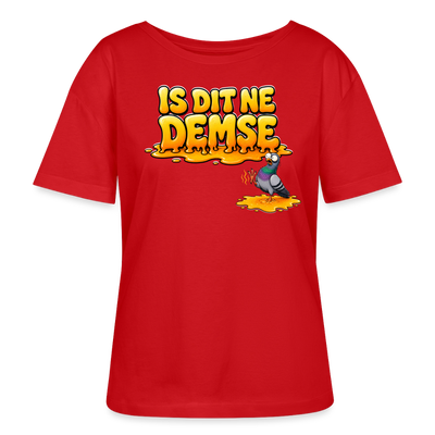 Berlin Shirt-Sommer-IS DIT NE DEMSE-Rundhals Frauen Bio-T-Shirt - Rot