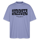 Berliner Spruch-KANNSTE KNICKEN-Oversized Unisex Bio T-Shirt - Violett