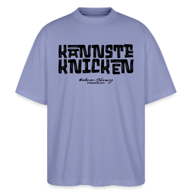 Berliner Spruch-KANNSTE KNICKEN-Oversized Unisex Bio T-Shirt - Violett
