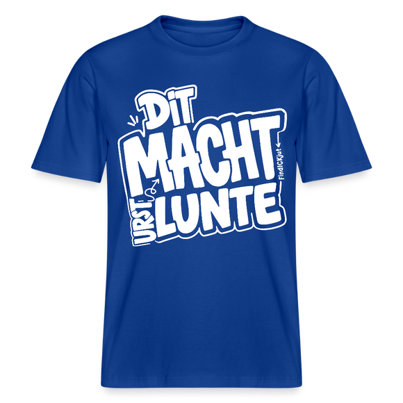 Berlin Shirt mit Berliner Spruch-DIT MACHT URST LUNTE-RELAXED FIT Unisex Bio T-Shirt - Dunkelblau