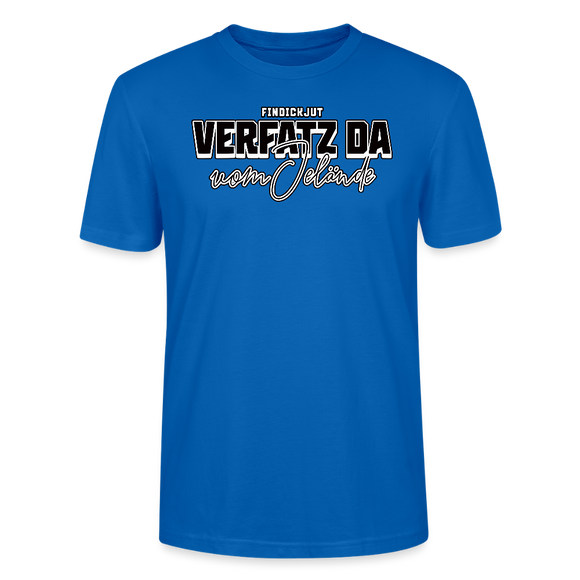VERFATZT DA VOM JELÄNDE- Unisex T-Shirt BIO - Pfauenblau