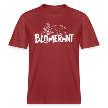 BLÜMERANT-RELAXED FIT Unisex Organic T-Shirt mit echt Berliner Schnauze - Erdrot