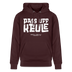 PASS UFF KEULE-Unisex Bio-Hoodie mit echt Berliner Schnauze - Maroon
