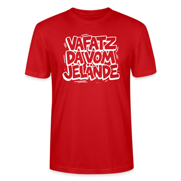 VAFATZ DA VOM JELÄNDE-Unisex T-Shirt Bio-Berliner Schnauze - Rot