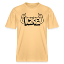 ICKE- RELAXED FIT Unisex Organic T-Shirt mit Berliner Schnauze - Hellgelb