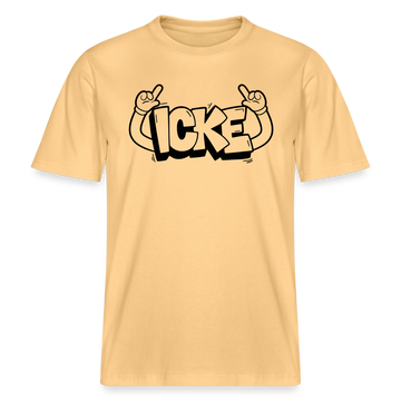 ICKE- RELAXED FIT Unisex Organic T-Shirt mit Berliner Schnauze - Hellgelb