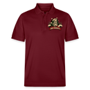 JIBT NÜSCHT zu WEihnachten-Unisex Bio-Poloshirt - Burgunderrot