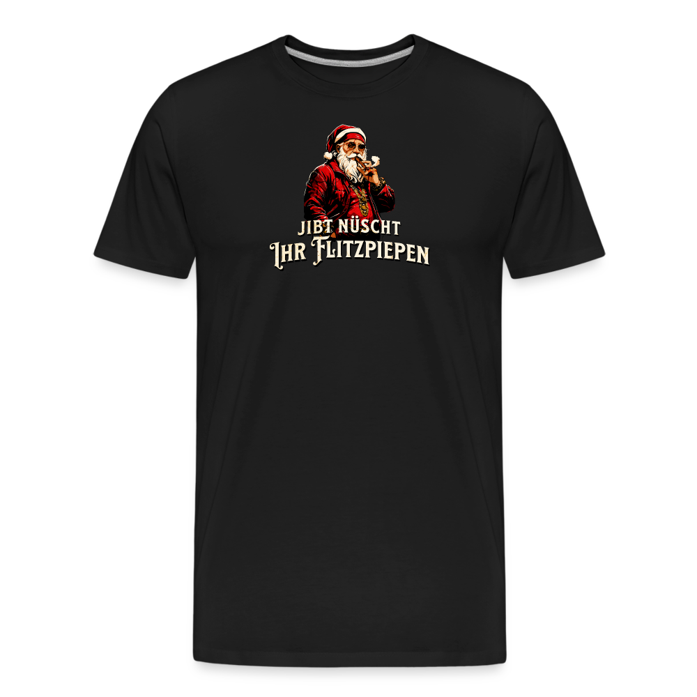 Berliner Weihnachten-JIBT NÜSCHT IHR FLITZPIEPEN-Männer Premium Bio T-Shirt - Schwarz