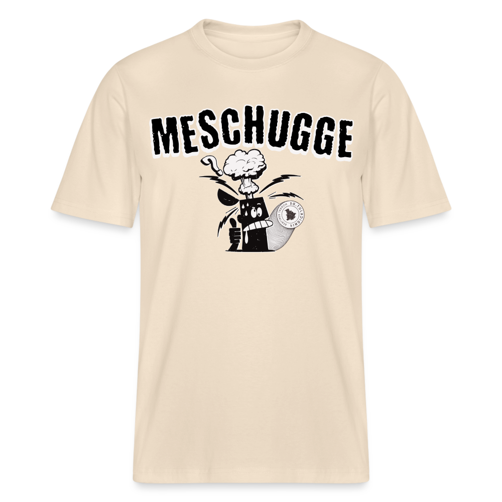 MESCHUGGE - Relaxed Fit Unisex Bio-T-Shirt - Naturweiß