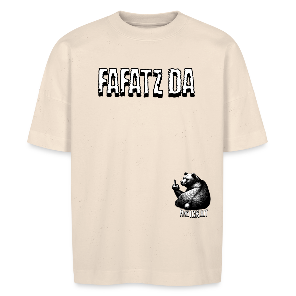 FAFATZ DA-Unisex Oversize Bio-T-Shirt - Naturweiß