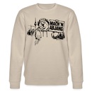 Berliner Schnauze "MACH 'N ABJANG - Unisex Bio-Sweatshirt - Beige