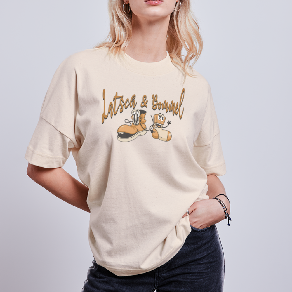 LATSCH UND BOMMEL - Unisex Oversize Bio-T-Shirt - Naturweiß