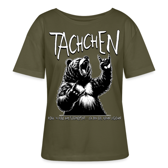 TACHCHEN BERLINER-Rundhals Frauen Bio-T-Shirt II - Khaki