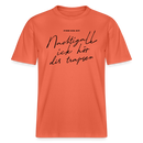 NACHTIGALL ICK HÖR DIR TRAPSEN- RELAXED FIT Unisex BIO T-Shirt - Hellrot