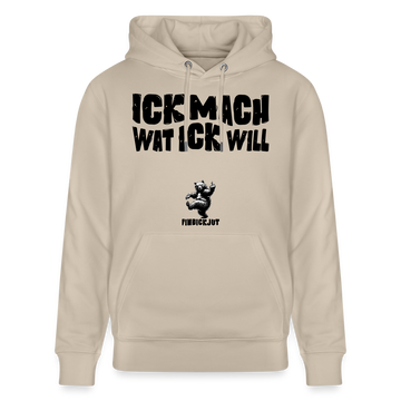 ICK MACH WAT ICK WILL-Unisex Bio-Hoodie II - Beige