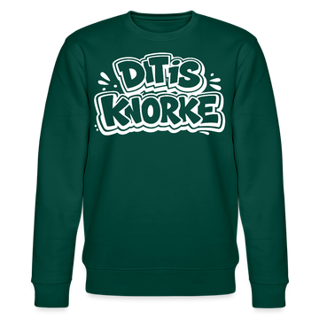 DIT IS KNORKE-Unisex Bio-Sweatshirt mit echt Berliner Schnauze - Forest