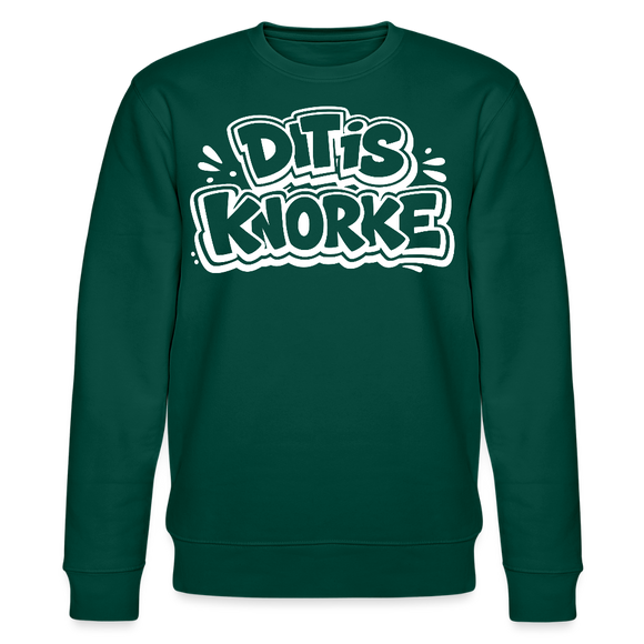 DIT IS KNORKE-Unisex Bio-Sweatshirt mit echt Berliner Schnauze - Forest