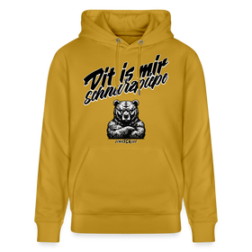 Dit is mir SCHNURZPIEPE-Unisex Bio-Hoodie BIO - Ocker