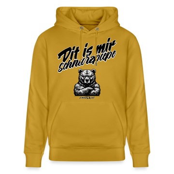 Dit is mir SCHNURZPIEPE-Unisex Bio-Hoodie BIO - Ocker