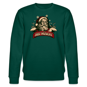 JIBT NÜSCHT zu Weihnachten in Berlin-Unisex Bio-Sweatshirt - Forest