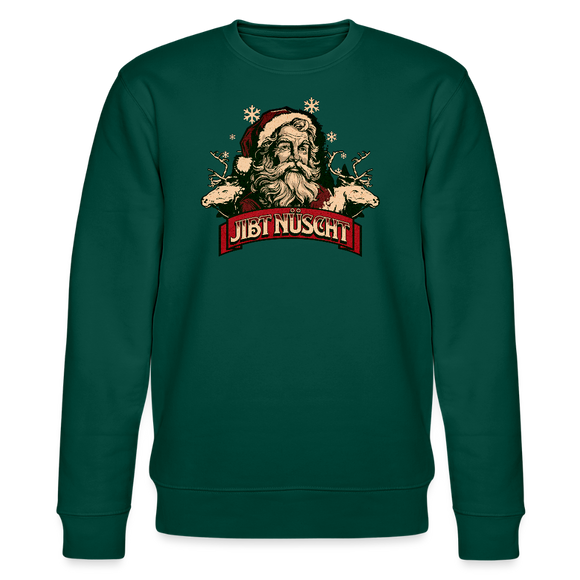 JIBT NÜSCHT zu Weihnachten in Berlin-Unisex Bio-Sweatshirt - Forest