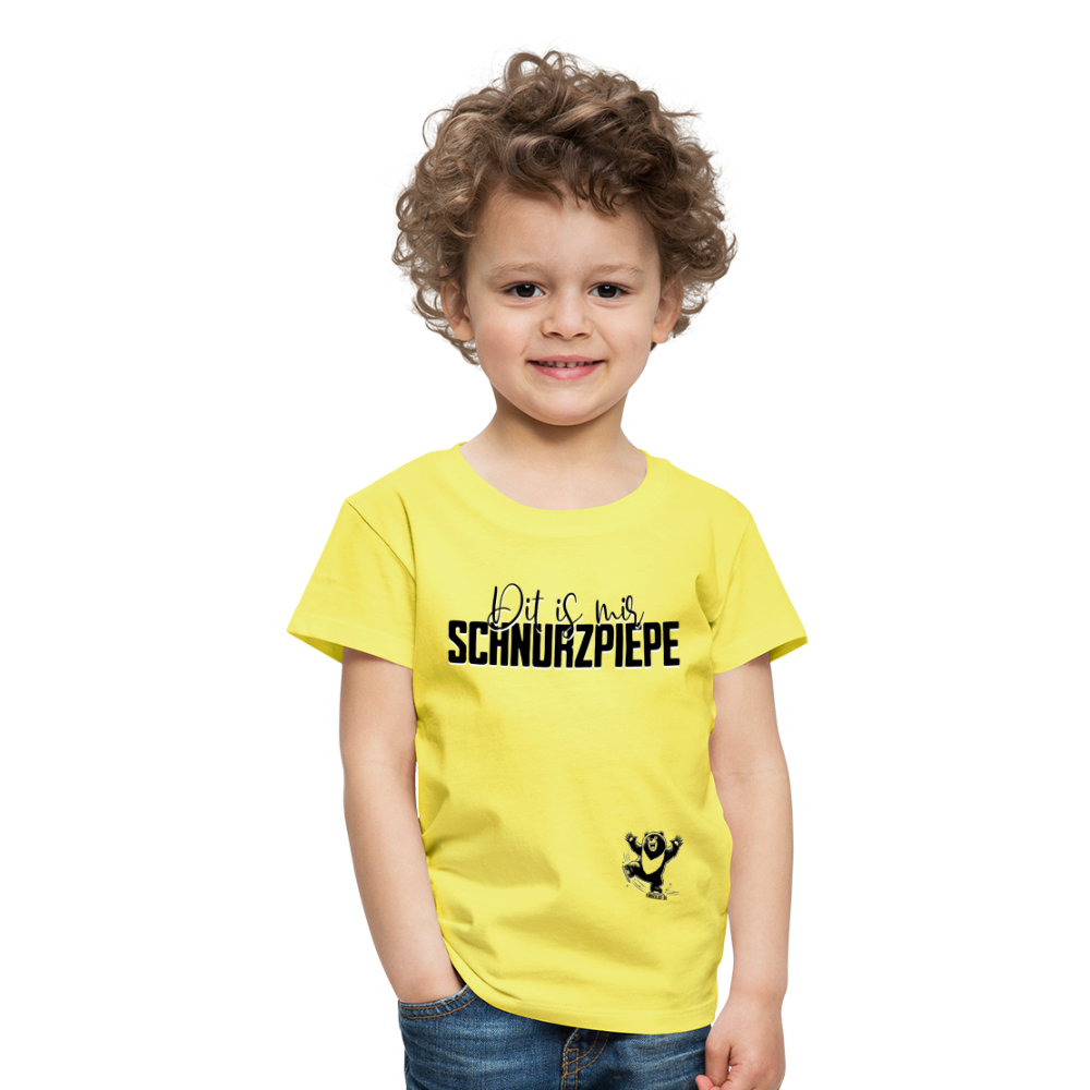 SCHNURZPIEPE - Kinder Premium T-Shirt - Gelb