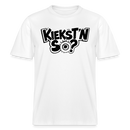 Berlin Shirt mit Berliner Schnauze-KIEKSTN SO?- RELAXED FIT Unisex Bio T-Shirt - Weiß