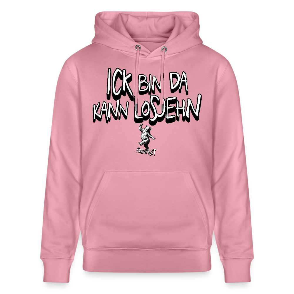 ICK BIN DA-Unisex Bio-Hoodie - Lila Traum
