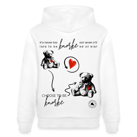 BERLINER KNORKE-Unisex Bio-Hoodie - Weiß