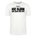 Weisses, leichtes und gerade geschnittenes Bio Shirt mit Berliner Spruch-ICK GLOOB MIR LAUST DER AFFE