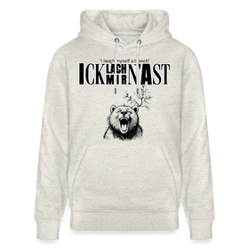 ICK LACH MIR N AST-Unisex Bio-Hoodie - Beige meliert