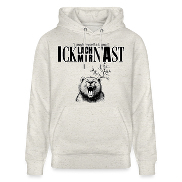 ICK LACH MIR N AST-Unisex Bio-Hoodie - Beige meliert