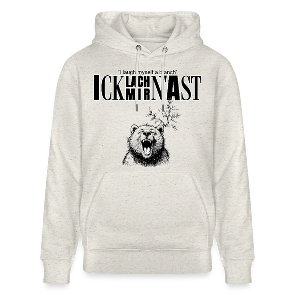 ICK LACH MIR N AST-Unisex Bio-Hoodie - Beige meliert