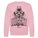 NÜSCHT MUSS ICK 2025-Unisex Bio-Sweatshirt mit Berliner Schnauze - Hellrosa