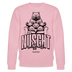 NÜSCHT MUSS ICK 2025-Unisex Bio-Sweatshirt mit Berliner Schnauze - Hellrosa