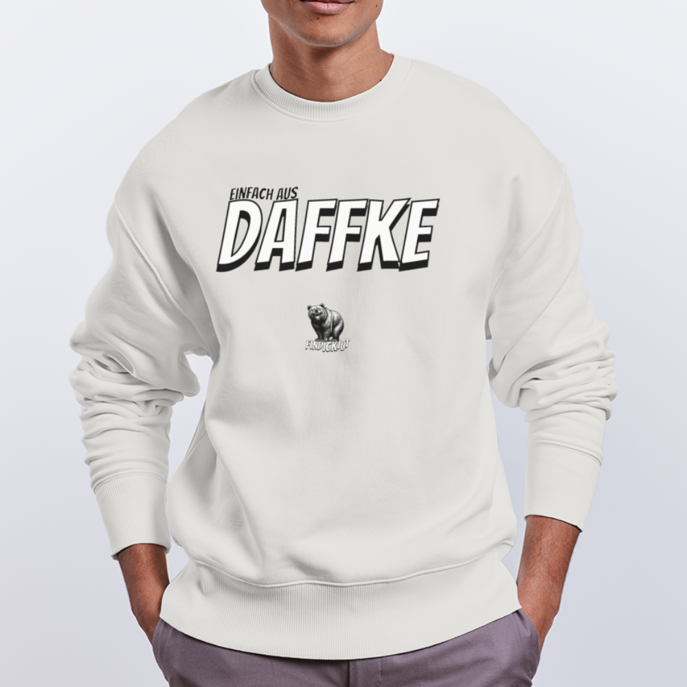 AUS DAFFKE-Unisex Oversize Bio Pullover - OFF WHITE