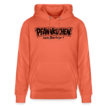 Berliner Spruch-PFANNKUCHEN, nich Berliner!-Unisex Bio-Hoodie - Hellrot