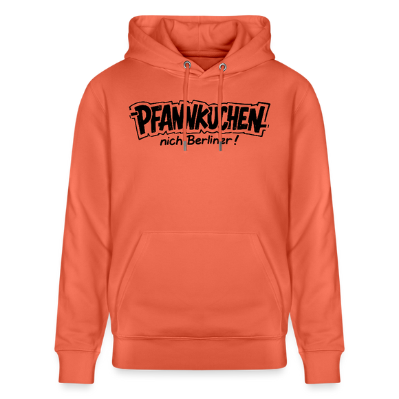 Berliner Spruch-PFANNKUCHEN, nich Berliner!-Unisex Bio-Hoodie - Hellrot