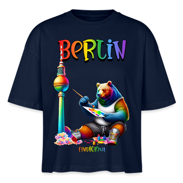CSD BERLIN- Frauen Boxy Bio-T-Shirt - Navy